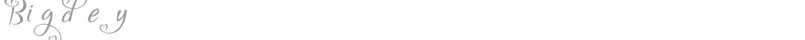 Bigdey font preview